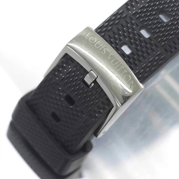 LOUIS VUITTON Tambour Moon Dual Time GMT QA097 Quarts Mens Watch 90282585 - Picture 6 of 8